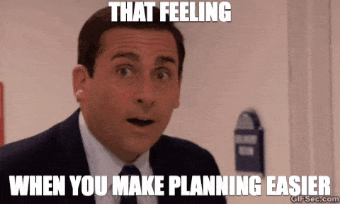 Office Gif of Michael That Feeling When You Make Planning Easier