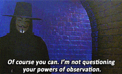 Of course you can. I'm not questioning your powers of observation