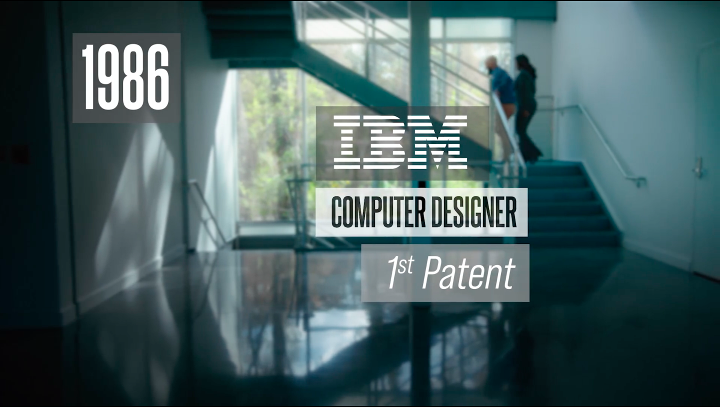 IBM Computer Design Graphic